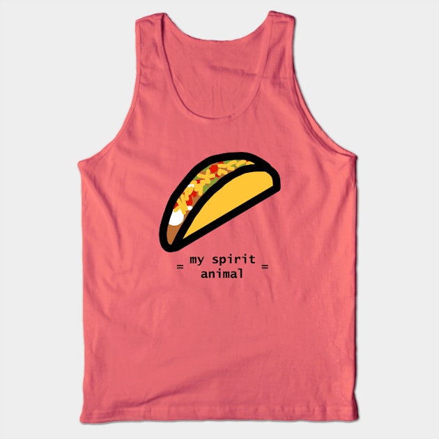 Taco Spirit Animal Tank Top by ellenhenryart